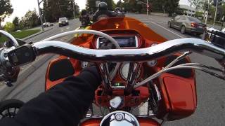 Harley bagger wheelies [upl. by Branham]