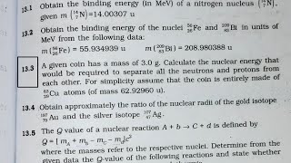 given point has a mass of 3 gram calculate the nuclear energy that would be required to [upl. by Ahtebbat436]