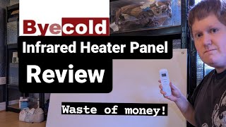 Byecold infrared panel heater review [upl. by Eelnyl]