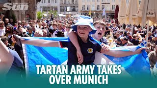 The Tartan Army takes over Munich [upl. by Eibmab]