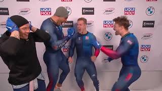 IBSF 4 man bobsleigh Heat 2 Winterberg 20222023 Worldcup 4 [upl. by Nivak]