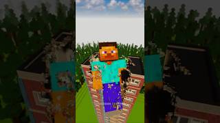 Different Size Steve’s vs Building teardown gaming teardowngame fyp viral minecraft [upl. by Quinlan409]