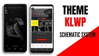 Klwp Themes quotSCHEMATIC SYSTEM UI KUSTOMquot [upl. by Haron]