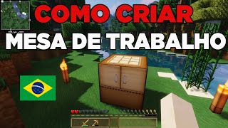 Como Criar Mesa de Trabalho no Minecraft  2024 [upl. by Penhall]