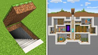 How To Build a Modern Secret Base in Minecraft [upl. by Radloff842]