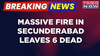 Breaking News  Telangana 6 Dead After Fire Breaks Out At MultiStorey Building In Secunderabad [upl. by Jasisa]