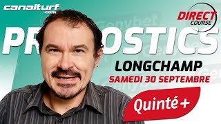 Pronostic QUINTE et courses PMU Samedi 30 Septembre 2023  En partenariat avec GenybetTurf [upl. by Enobe]