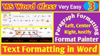 How To Use Format Painter In MS Word  Text Paragraph Formatting In MS Word  word  computer [upl. by Bauer]