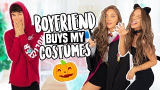 BOYFRIEND BUYS MY HALLOWEEN COSTUMES Shopping Challenge 2018 [upl. by Daht]