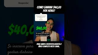 💰 GANHE 40 REAIS POR HORA para TRABALHAR EM CASA  DIGITADOR ONLINE  Working From Home [upl. by Vel]