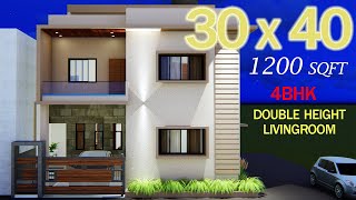 30 x 40 Duplex West Facing Bunglow 120 Gaj in Karnataka Vastu Plan for 4 BHK [upl. by Yrelle]