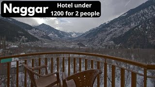 Hotels in Naggar Himachal  Stay under 1200 for 2 people  Budget stay near Manali naggarcastle [upl. by Doak]