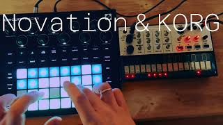 Synchronizing Novation Circuit Tracks amp KORG Volca Keys New Wave duet [upl. by Mctyre564]