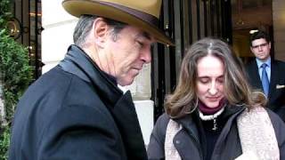 Pierce Brosnan signing autographs in Paris February 2010 [upl. by Ahsiem]