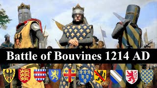 Battle of Bouvines 1214 AD  AngloFrench War  Documentary [upl. by Kubis]