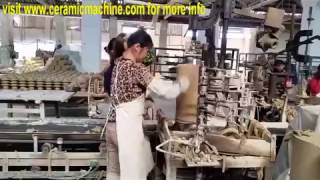 pin type and post porcelain insulator jiggerning machine [upl. by Akyre243]