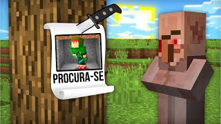 ESSE ALDEÃO ESTRANHO ESTÁ ME ESPIONANDO MINHA CASA NO MINECRAFT [upl. by Itch]