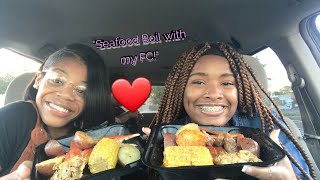 Snow Crab Seafood Boil Mukbang with My FC Angie  Cousins QampA [upl. by Winter]