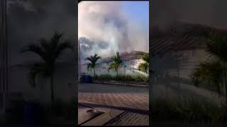 Kabanas Music Bar é destruído por incêndio [upl. by Dnomayd690]