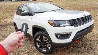 2018 Jeep Compass Trailhawk Start Up Walkaround Test Drive and Review [upl. by Eugenides547]