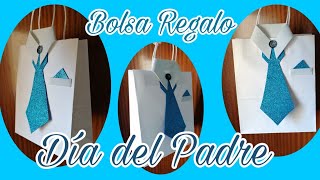 👔Bolsa regalo Decorada en forma de camisa para EL DÍA DEL PADRE 👔FÁCIL [upl. by Peltz512]