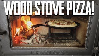 How To Make Wood Fired Pizza In Your Wood Stove At Home 🍕 [upl. by Irabaj]