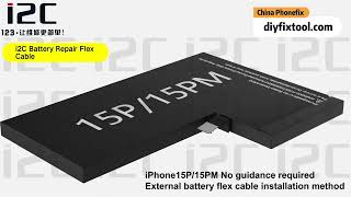 i2C iPhone 1115 Pro Max Battery Repair Flex Cable Installation Guide [upl. by Kassia]