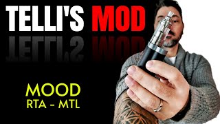 MOOD RTA MTL di Tellis Mod  Atomizzatore Rigenerabile [upl. by Arevle]