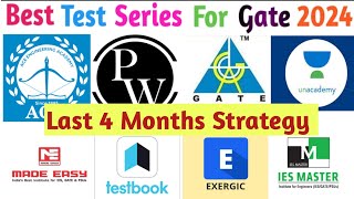 Last 4 months strategy Gate 2024  best test series for gate [upl. by Marina]