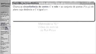 Matemática 10  Geometria analítica  Aula 2 Distância entre dois pontos Equação da circunferência [upl. by Malia696]