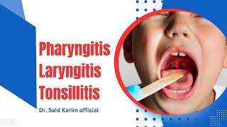 phyrangitis amp laryngitis and tonsillitis sign and symptoms leacture by Dr said Karim [upl. by Prebo]