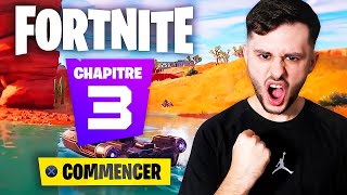 Je découvre le Chapitre 3 de Fortnite  TOP 1 Map Pass de Combat [upl. by Atiseret]