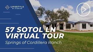 57 Sotol Lane Virtual Tour  Springs of Cordillera Ranch [upl. by Patman]