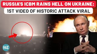 Video Captures Russias Historic ICBM Attack On Ukraine  World Watches Putins Show of Force [upl. by Oniger]