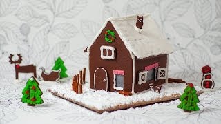 Rezept Weihnachten Lebkuchenhaus selber machen [upl. by Bostow]