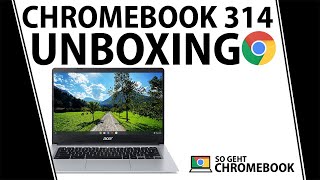 Acer Chromebook 314 Test UNBOXING Ein billiger Laptop CB3141HC7SJ  NXHPYEG001  Deutsch 2021 [upl. by Kobi269]