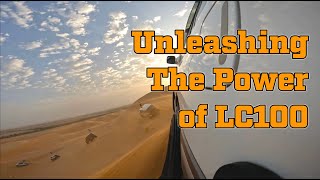 Land Cruiser 100 Takes on Extreme Desert Dune Bashing [upl. by Holcman]