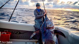 GIANT SUNSET SWORDFISH  Last big fish of 2020 [upl. by Rheims]