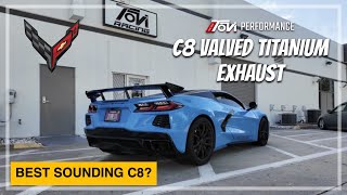 IS THIS THE BEST SOUNDING CORVETTE C8 EVER VALVED TITANIUM EXHAUST [upl. by Barbie]