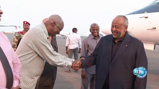 Présidence Le président Guelleh regagne le pays à l’issue d’un déplacement privé à l’étranger [upl. by Allenrac386]