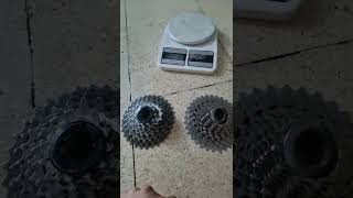 Cassette sprocket 1132 Shimano R8000 Ultegra vs Sram Red XG1190 weight comparison [upl. by O'Neil]