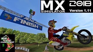 SUZUKI 250 rmz 2018  FAENZA Italian Chmpionship Track 2017  MX SIMULATOR 111 2018 [upl. by Astraea]