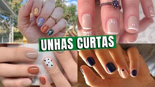 Esmaltes e Decorações para Unhas Curtas [upl. by Hoopes]