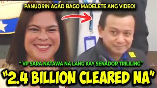 KAKAPASOK LANG BANK ACCOUNTS CLEARED NA VP SARA NAPATAWA ANG BUONG MEDIA SA SAGOT KAY TRILILING [upl. by Naenaj]