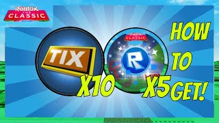 EVENT How To Get ALL TIX amp ALL TOKEN THE CLASSIC Badges 1 in Gunfight Arena  Roblox The Classic [upl. by Atteinotna]