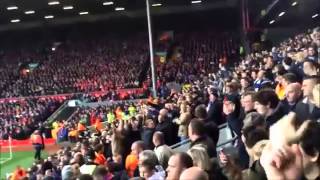 Chelsea fans sing ‘Steve Gerrard slipped on his fu in arse gave it to Demba Ba’ at Anfield [upl. by Eri77]