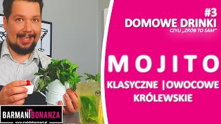 Jak zrobić MOJITO OWOCOWE  KRÓLEWSKIE  KLASYCZNE DOMOWE DRINKI 3 [upl. by Thetis]