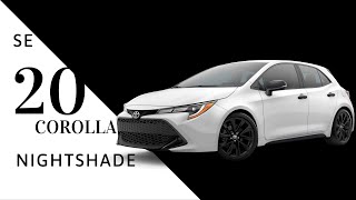 2020 Toyota Corolla Hatchback Nightshade walk around with me [upl. by Havard]