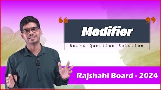 modifier practice rajshahi board 2024 nextmeen [upl. by Naasar]