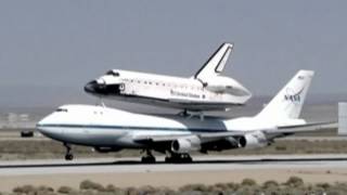 Space shuttle Endeavor gets a piggyback for penultimate journey [upl. by Leina427]